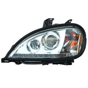 FRCO-0403-L | Freightliner Columbia HeadLight Crystal (Optical Eye) With Stripe LED Drive